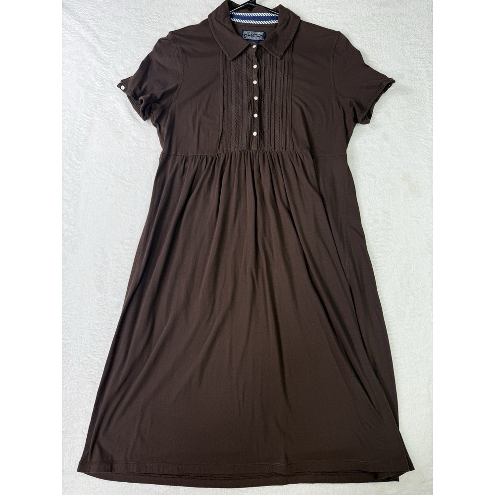 POLO JEANS CO. RALPH LAUREN Dress Medium Brown Cottagecore Indie Babydoll